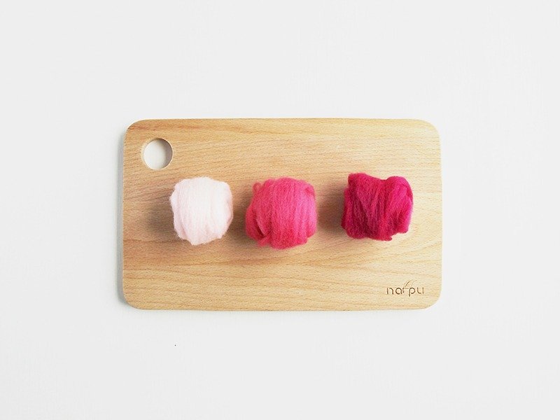 Leyang special wool combination - Hokkaido spring cherry micro-series series - ตุ๊กตา - ขนแกะ 