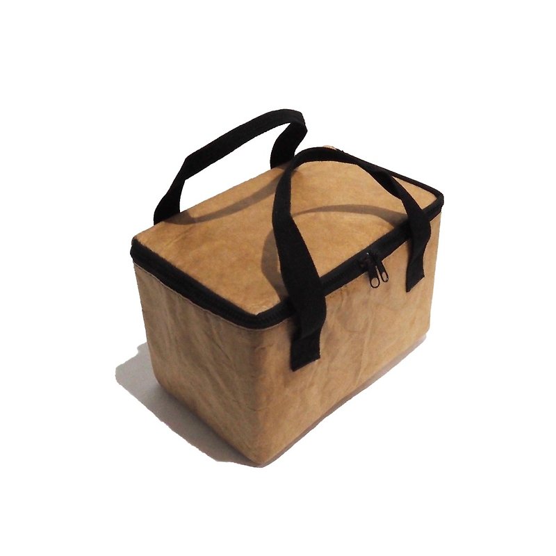 Lunch Bag / HYAI Design Thermal Washable Paper Bag - Lunch Boxes - Waterproof Material Brown