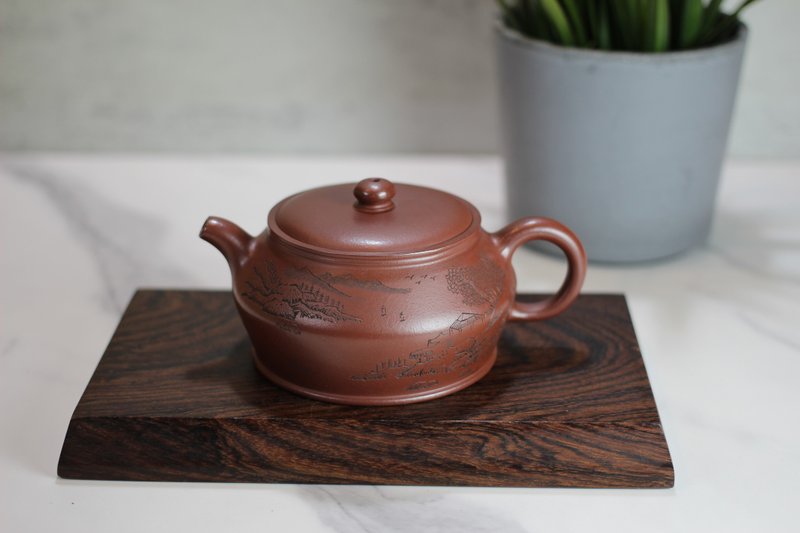 【送禮好物】曼殊壺 紫泥 宜興紫砂 許婷婷陶手製 200ml - 茶壺/茶杯/茶具 - 陶 