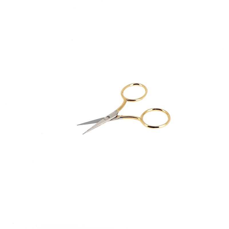 Bohin Embroidery Scissors - Gilted Handle - Extra Large Handles 9cm - Scissors & Letter Openers - Other Metals Gold