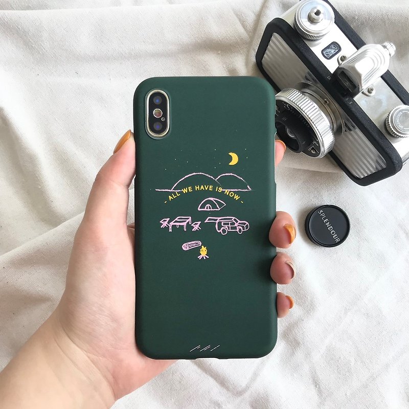 Go camping together IPHONE: HTC: SONY: SAMSUNG: ASUS: OPPO phone case - Phone Cases - Plastic Green