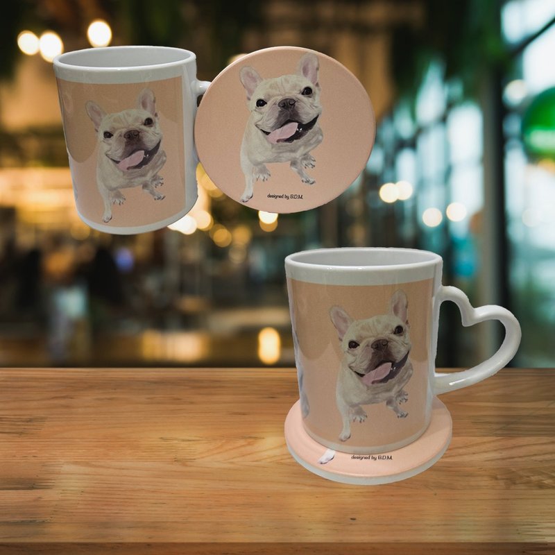 法鬥 陶瓷馬克杯 + 杯墊 | 禮品套裝 - 咖啡杯/馬克杯 - 陶 