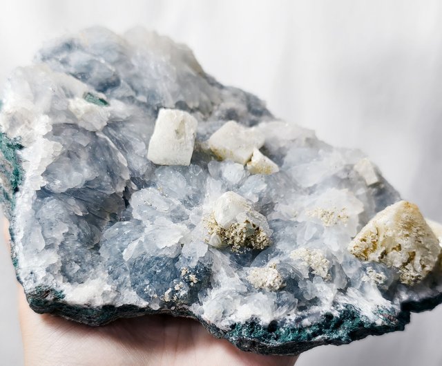 稀有方解石原礦晶簇花菊花君子收藏居家風水擺件單品禮物LINFINITY大千