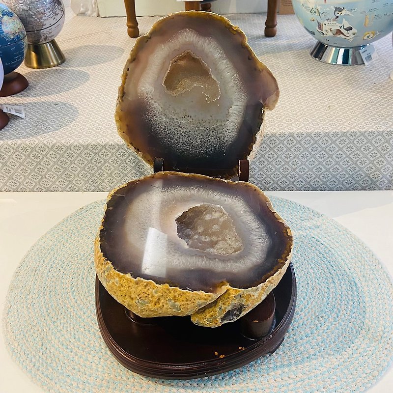 Agate cornucopia God of Wealth treasure savings and wealth A144 - Items for Display - Crystal 