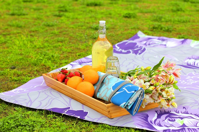 Nuhox 怒吼獅【方塊墊】浪漫紫鬱- 野餐墊、露營墊和擺設用墊 - 野餐墊/露營用品 - 聚酯纖維 紫色