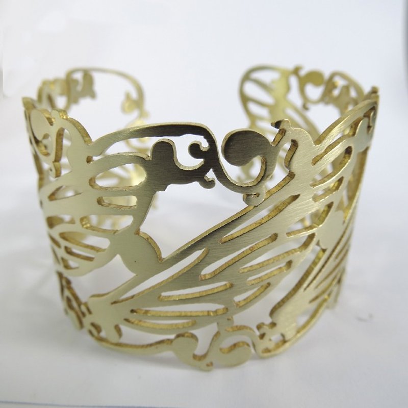WABY Dragonfly Wing bracelet - 手鍊/手環 - 其他金屬 橘色