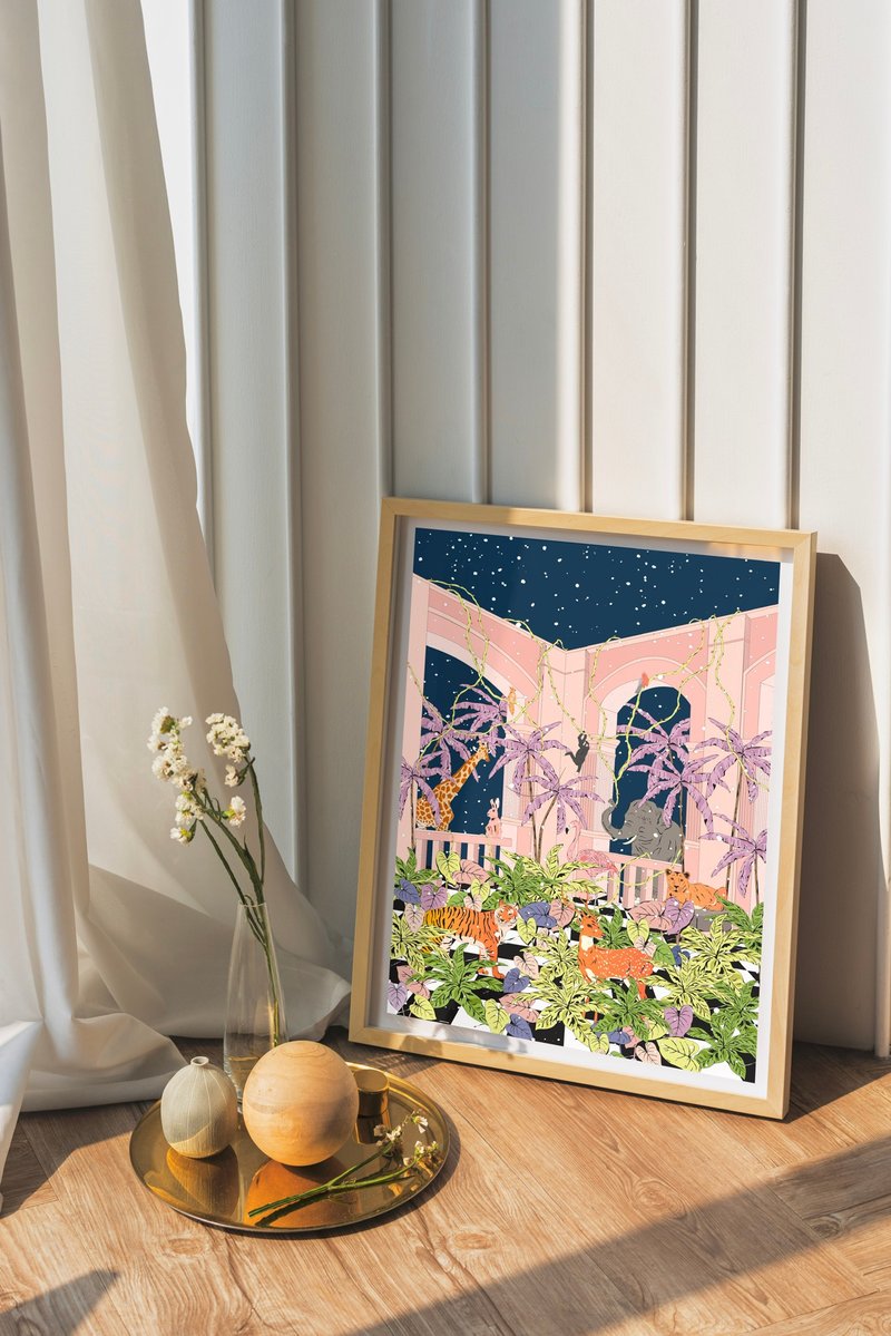 Jungle In The House /Art Print - กรอบรูป - กระดาษ หลากหลายสี