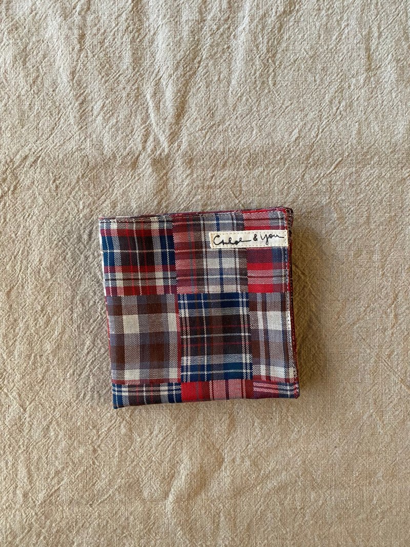 Double yarn handkerchief - plaid - Handkerchiefs & Pocket Squares - Cotton & Hemp 