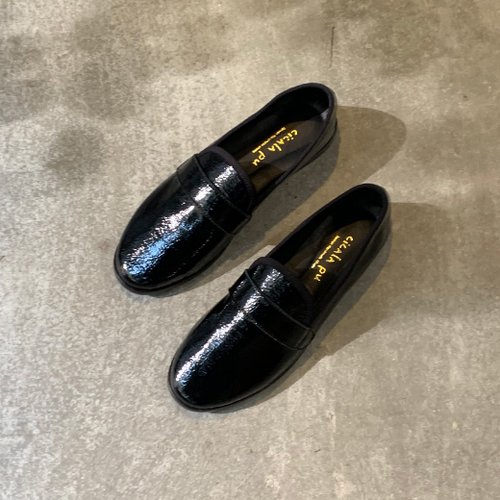 Cicala Pu 喜樂鋪手工鞋 8917 軟黑漆皮 樂福鞋
