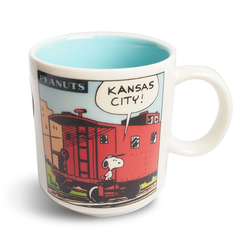 Snoopy Arrives at Kansas City Commemorative Mug【Hallmark-Peanuts Snoopy】 - Mugs - Porcelain Multicolor