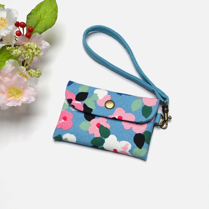 Spring flowers Card holder/Badge holder/credit card case/gift card holder - Card Holders & Cases - Cotton & Hemp Multicolor