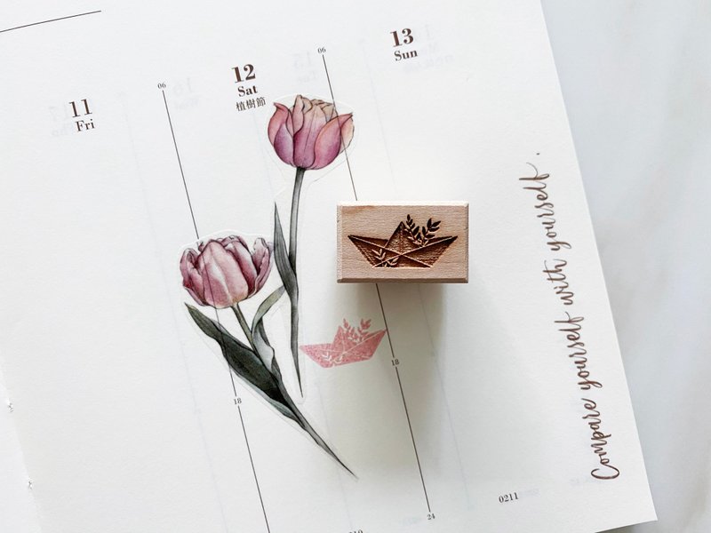 Little Boat 小船 -Jesslynn Padilla 聯名 - 印章/印台 - 橡膠 
