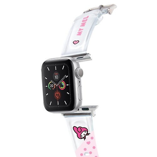 HongMan康文國際 【Hong Man】三麗鷗系列 Apple Watch PVC錶帶 點點美樂蒂