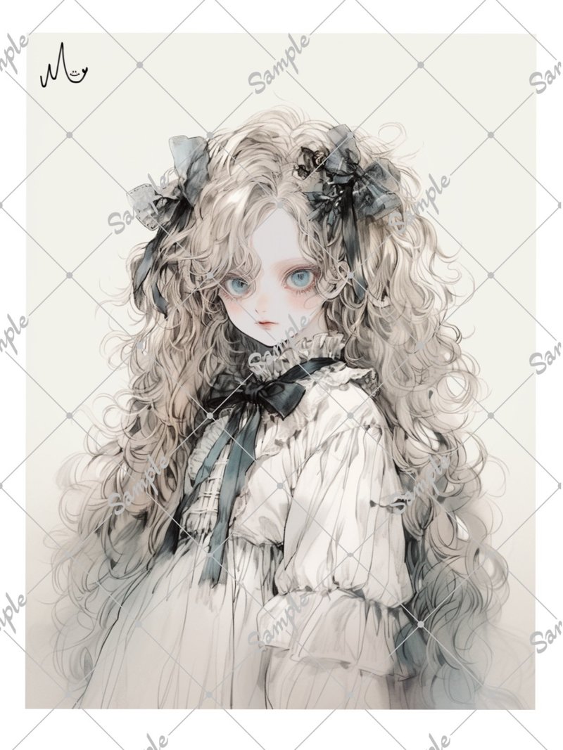 オリジナル人物ステッカー - 貼紙 - 紙 