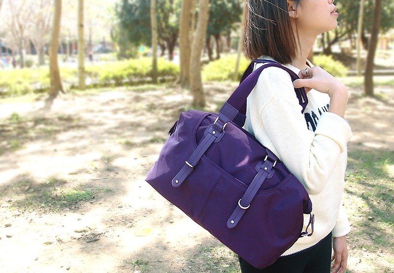 KOPER [Qing Wu Charm] Chic Shoulder Bag - Fantasy Purple (Made in Taiwan) - กระเป๋าแมสเซนเจอร์ - วัสดุอื่นๆ สีม่วง