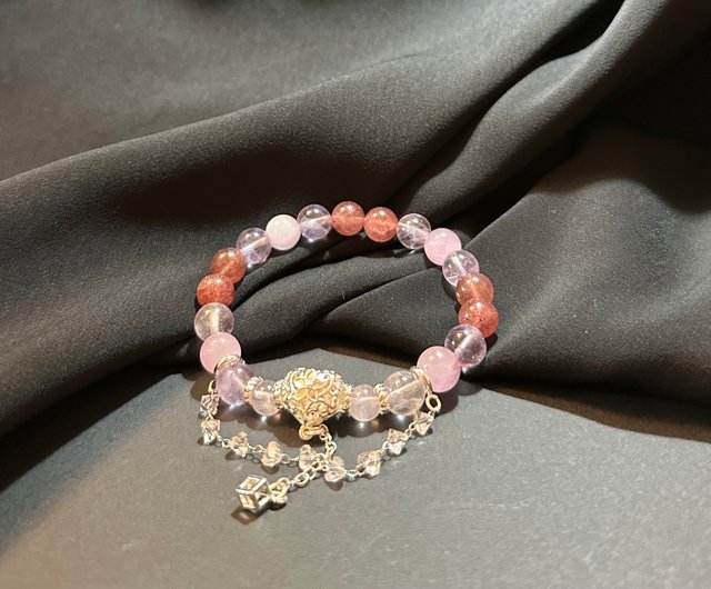 送料税込【AMY O】Sienna Crystal ブレスレット☆(3色) 国内発♪ 香港ローカルニッチブランドオリジナルアクセサリー】天然水晶