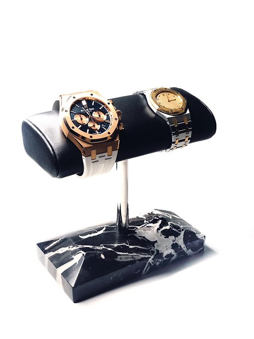 Tosca creations Tosca | Leather Watch Stand-Couple Black 真皮錶座 |置錶架