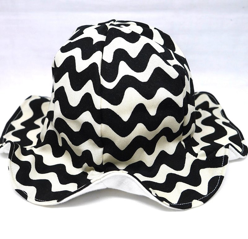 ☆ early summer sale ☆ Tulip hat / wave - ผ้ากันเปื้อน - ผ้าฝ้าย/ผ้าลินิน สีดำ