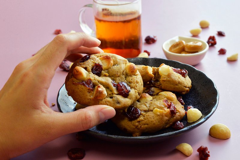 Caramel Cranberry Hawaiian Bean American Soft Cookies - เค้กและของหวาน - วัสดุอื่นๆ 