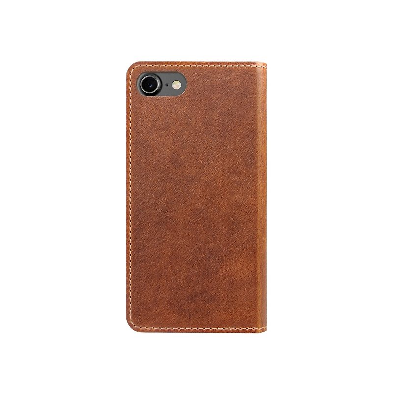 US NOMADxHORWEEN iPhone7 / 8 special side leather protective cover (856504004743 - เคส/ซองมือถือ - หนังแท้ สีนำ้ตาล