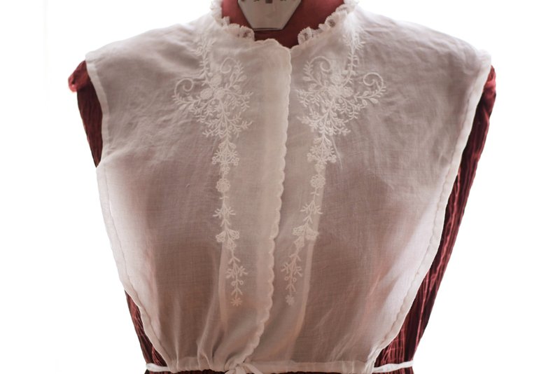 Chemisette in Cotone Voile (1845–1860) –A Refined Historical Accessory - 其他 - 棉．麻 白色