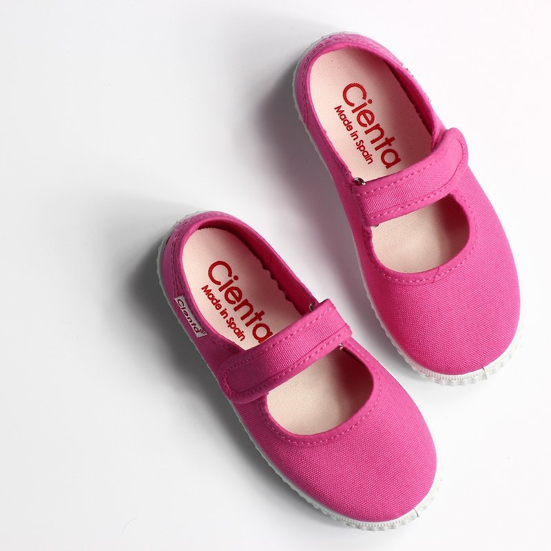 Spanish nationals canvas shoes CIENTA 56000 12 pink children, children size - Kids' Shoes - Cotton & Hemp Red
