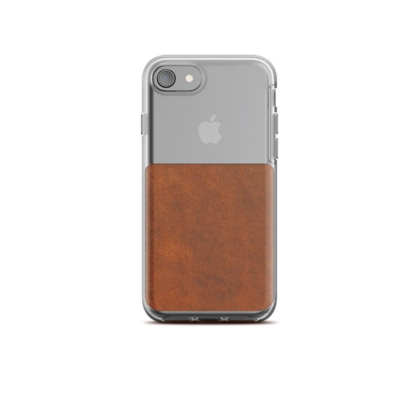 US NOMADxHORWEEN iPhone 7/8 transparent back cover leather shatter-resistant shell (855848007168 - Phone Cases - Genuine Leather Brown