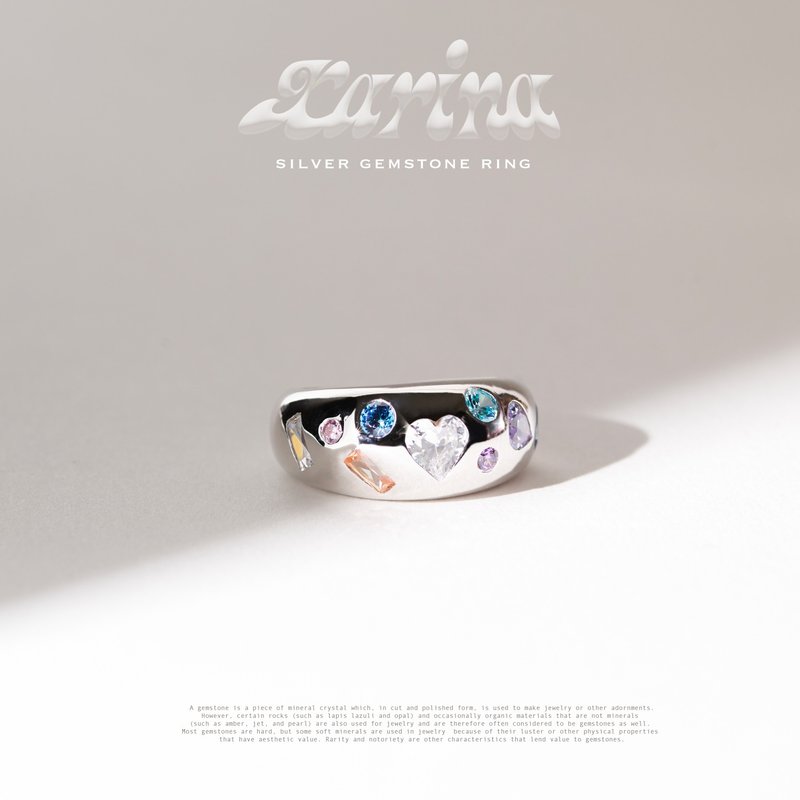 Ctrlshift - Karina ring - 戒指 - 純銀 銀色