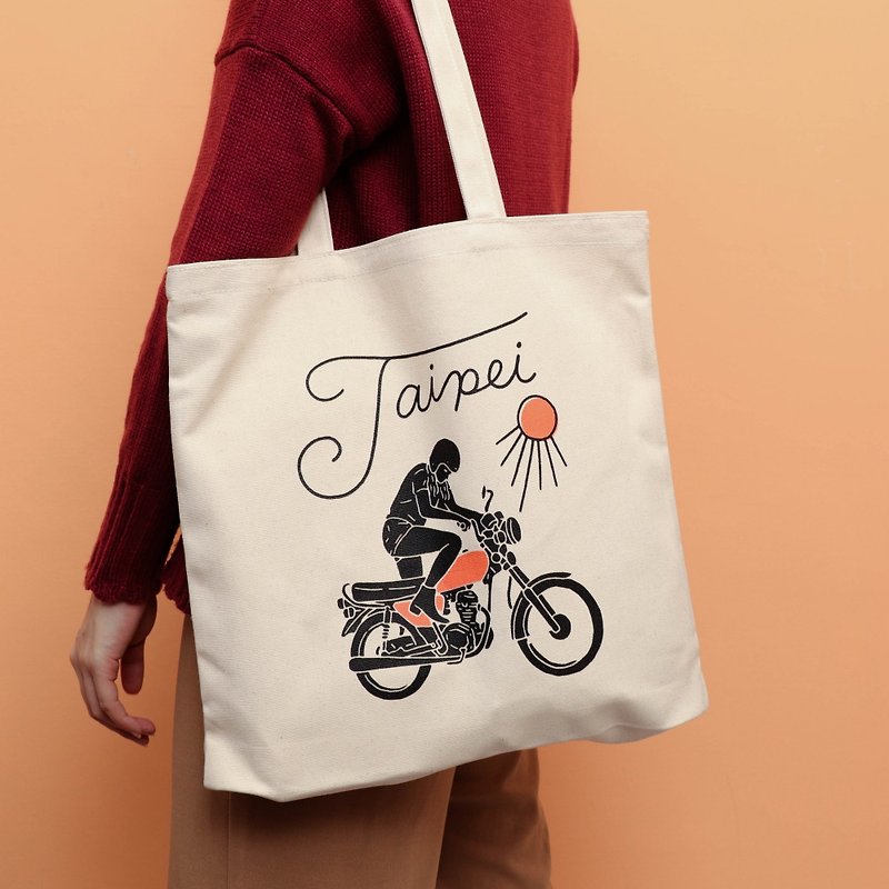 【LAI HAO】Taiwan Tote Bag-Wolf Girl - Handbags & Totes - Other Materials 