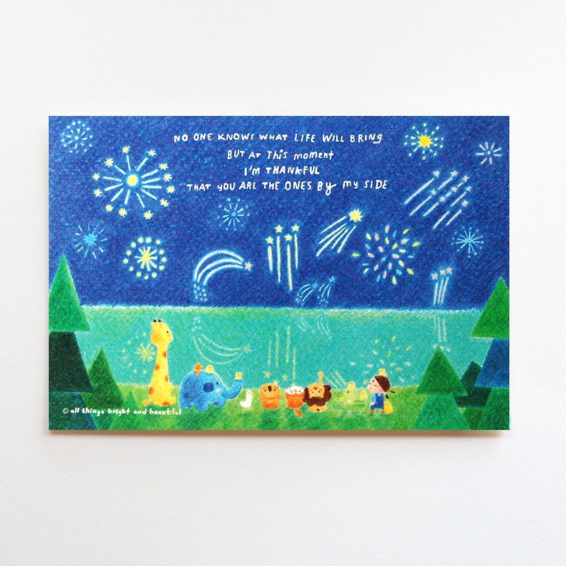 Fireworks Postcard - การ์ด/โปสการ์ด - กระดาษ หลากหลายสี