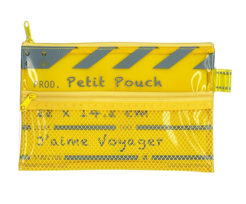 Director Clap Petit Pouch - Yellow  - Folders & Binders - Plastic Yellow