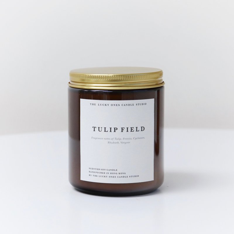 No.102 TULIP FIELD | Tulip Field | Handmade Soy Candle | Scented Candle - เทียน/เชิงเทียน - ขี้ผึ้ง สีใส