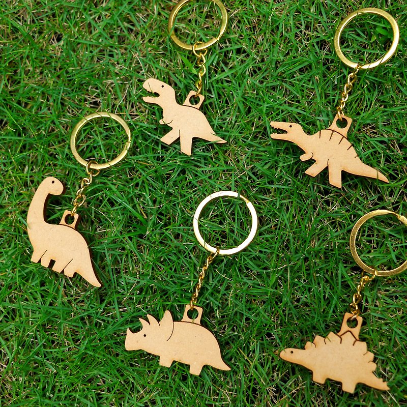 Dinosaur family charm - Keychains - Other Materials 