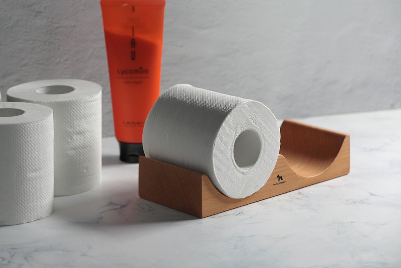 Warm roll toilet paper holder (beech) - Bathroom Supplies - Wood 