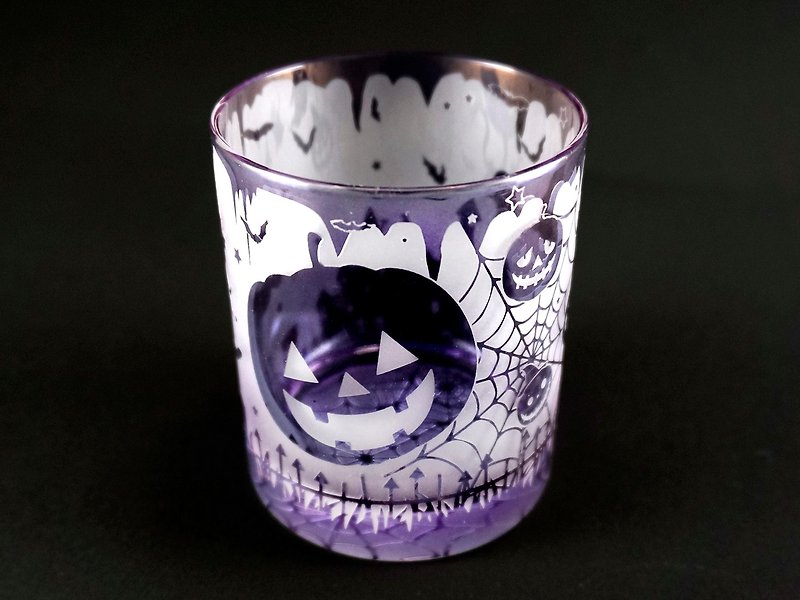 Pumpkins Parade [Violet] - Teapots & Teacups - Glass Purple