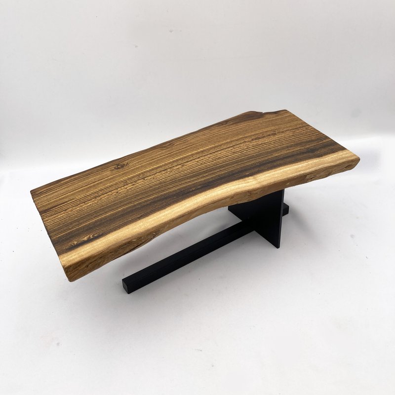 アイアンウッドとラグウッドのテーブルディスプレイラックテーブル収納ラック家の装飾ラックディスプレイスタンド - 机・テーブル - 木製 ゴールド