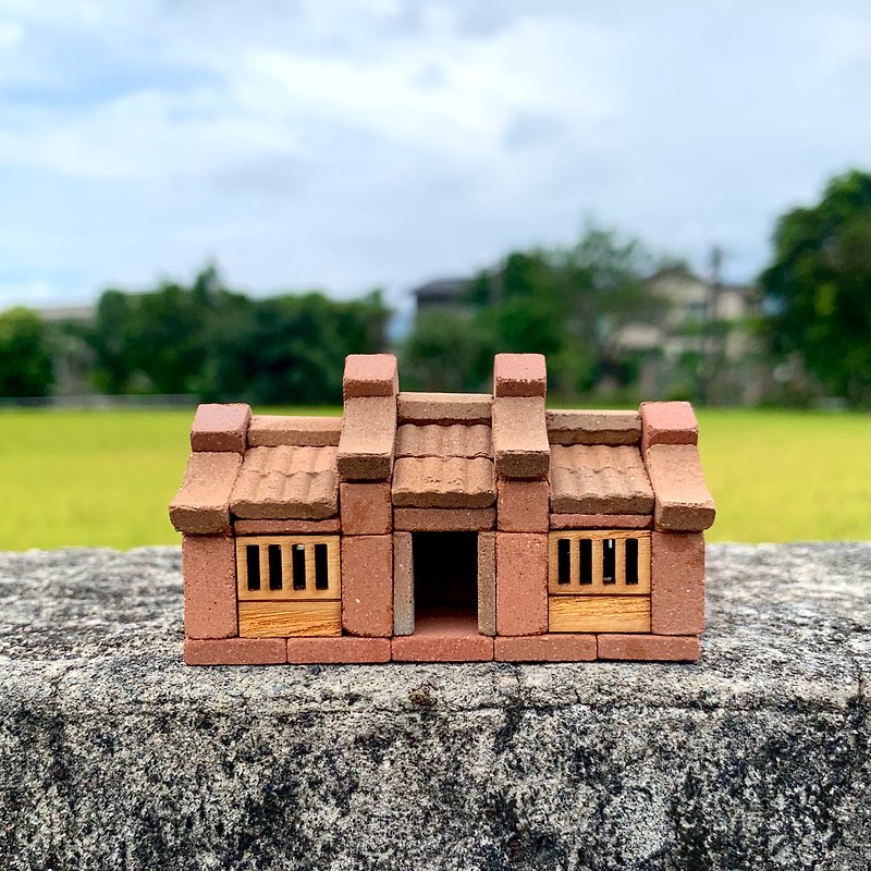 [DIY material combination package] Mini one-stop/small brick model/mini red brick/Taiwan traditional building
