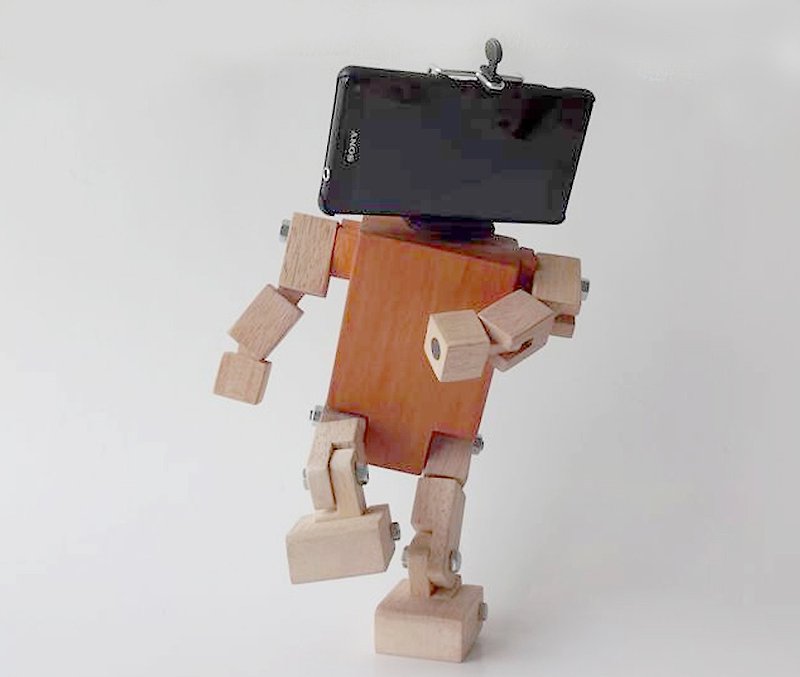 Smartphone Holder Robot  ( Minor change 2017) - อื่นๆ - ไม้ ขาว
