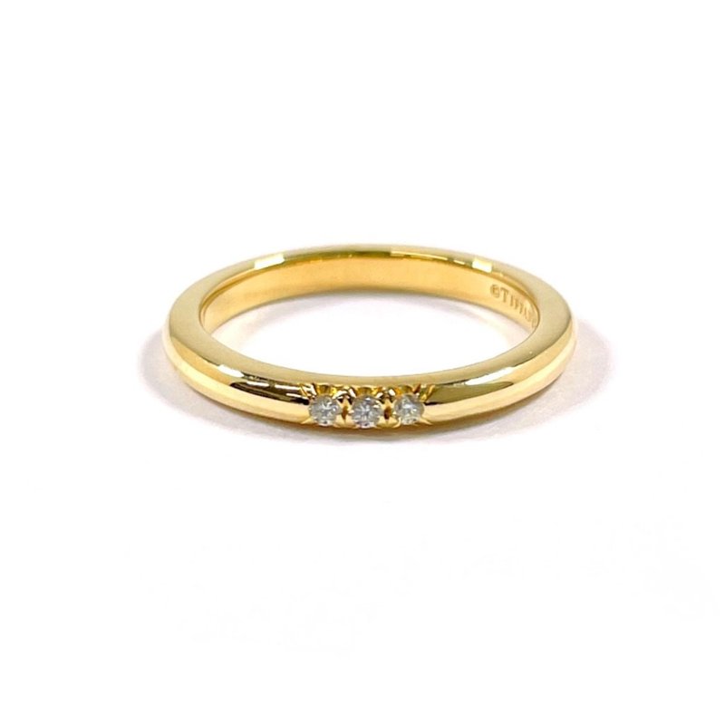 【日本直送 中古美品】3.5号 ティファニー TIFFANY&Co. リング 指輪 ウェディング バンドリング フォーエバー - 戒指 - 貴金屬 金色