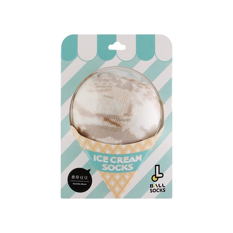 ICECREAMアイスクリームソックス_バニラビーンズ - ソックス - その他の素材 カーキ