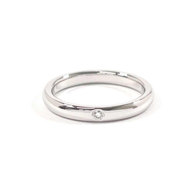 【日本直送 中古美品】11号 ティファニー TIFFANY&Co. リング・指輪 スタッキング バンドリング エルサペレッティ Pt950プラチナ - 戒指 - 貴金屬 銀色