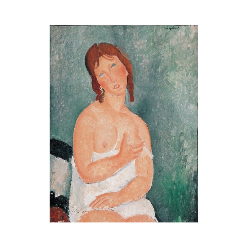 【藝術掛畫】Amedeo Modigliani | Weiblicher Halbakt - 海報/掛畫/掛布 - 紙 