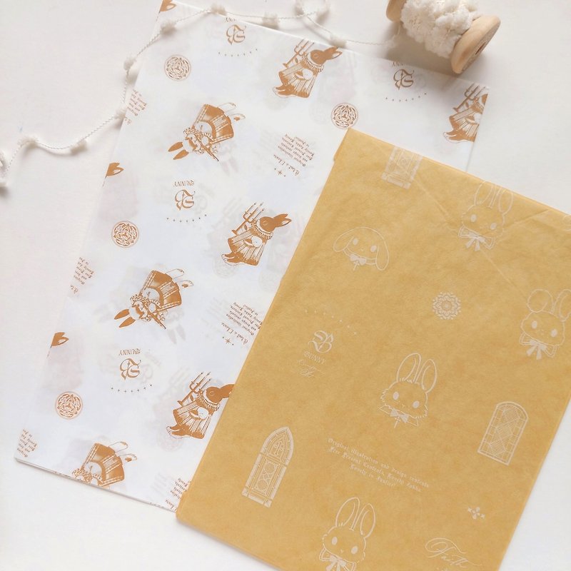 Renaissance Bunny Wrapping Paper - Envelopes & Letter Paper - Paper 