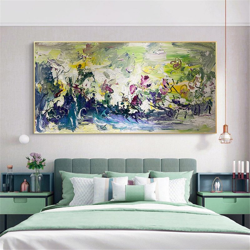 Landscape Painting Abstract Canvas Wall Art Picture for Living Room Decoration - โปสเตอร์ - ลินิน 