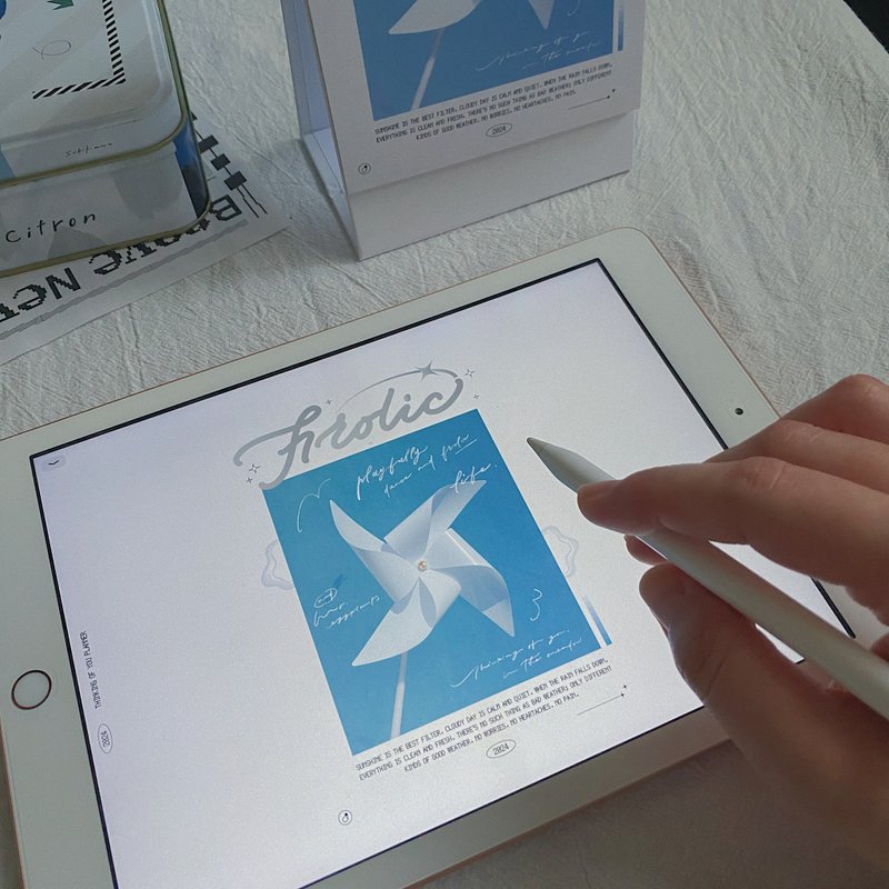【電子手帳 | 純白色底紙】Frolic / 2024 寄思手帳 (非實體商品) - 電子手帳及素材 - 其他材質 
