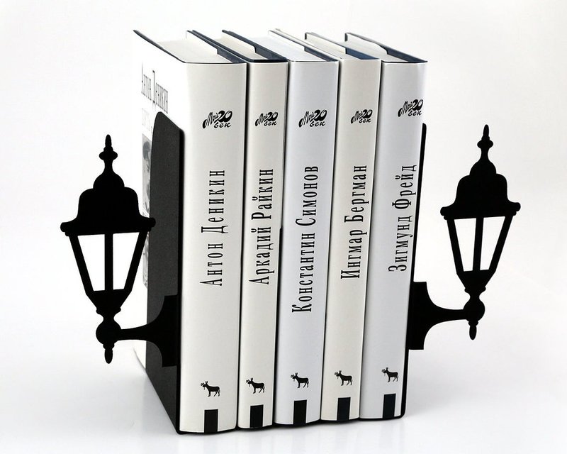 Metal Bookends Old Lamp Posts //  modern home decor // FREE SHIPPING // - 擺飾/家飾品 - 其他材質 黑色