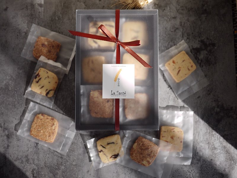 La Santé French Handmade Jam - Handmade Cookies Gift Box - Oatmeal/Cereal - Fresh Ingredients Black