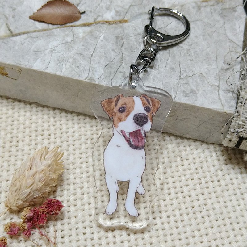 Jack Russell- Acrylic Charm (Key Ring)-Double-sided Pattern-New Manufacturer - Keychains - Acrylic 