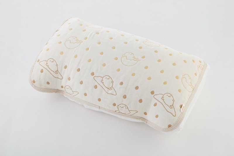 [Made in Japan Mikawa Cotton] Six-fold yarn pillowcase-is the lazy egg yolk brother - Pillows & Cushions - Cotton & Hemp 