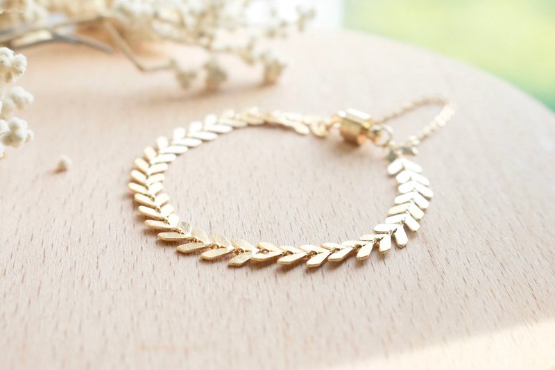 Brass bracelet 0340-little different - Bracelets - Precious Metals Gold
